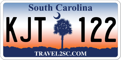 SC license plate KJT122