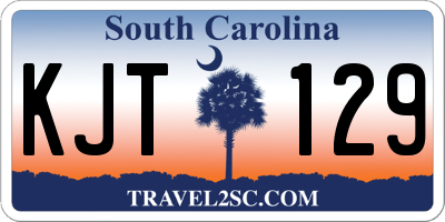 SC license plate KJT129