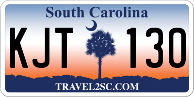 SC license plate KJT130