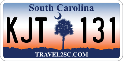 SC license plate KJT131