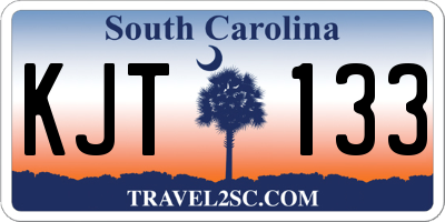 SC license plate KJT133