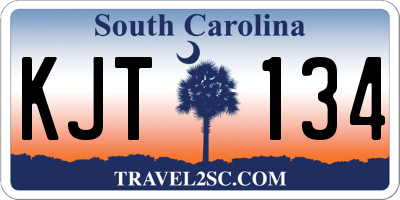 SC license plate KJT134