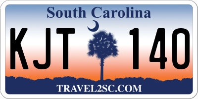 SC license plate KJT140