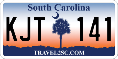 SC license plate KJT141