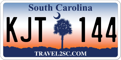 SC license plate KJT144