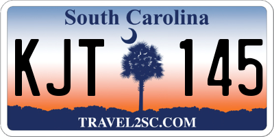 SC license plate KJT145