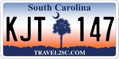 SC license plate KJT147