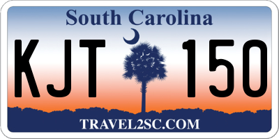 SC license plate KJT150