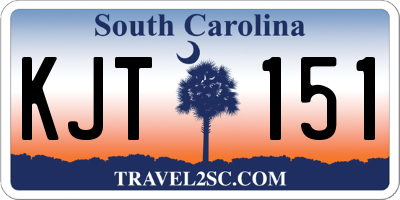 SC license plate KJT151