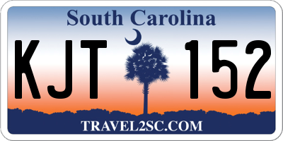 SC license plate KJT152
