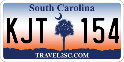 SC license plate KJT154