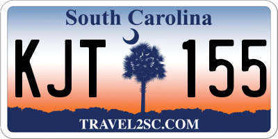 SC license plate KJT155