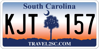 SC license plate KJT157