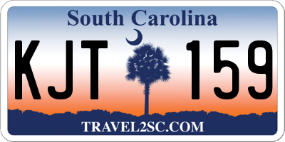 SC license plate KJT159