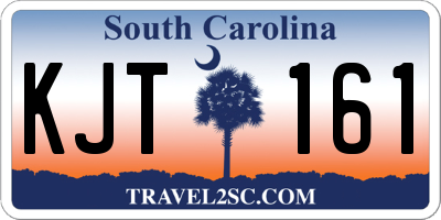 SC license plate KJT161