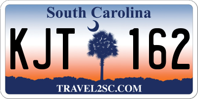 SC license plate KJT162