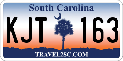 SC license plate KJT163