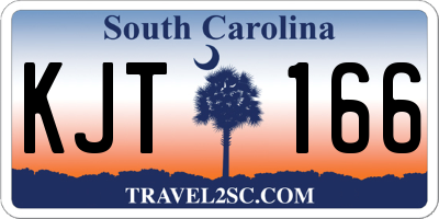 SC license plate KJT166