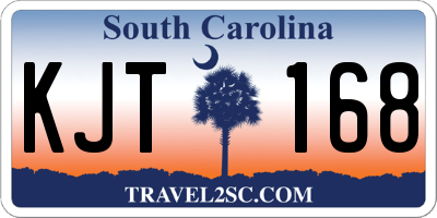 SC license plate KJT168