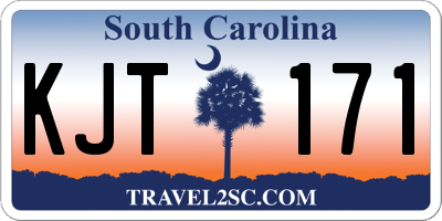 SC license plate KJT171