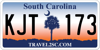 SC license plate KJT173