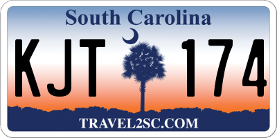 SC license plate KJT174