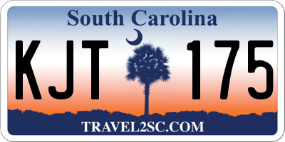 SC license plate KJT175