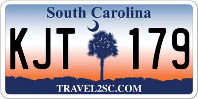 SC license plate KJT179