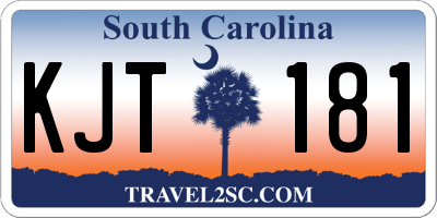 SC license plate KJT181