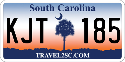 SC license plate KJT185