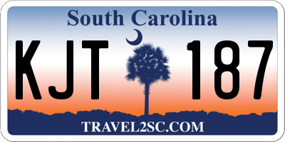SC license plate KJT187