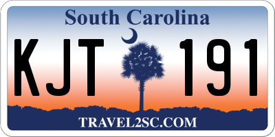 SC license plate KJT191