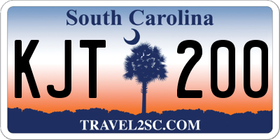 SC license plate KJT200