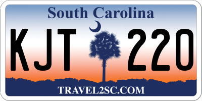 SC license plate KJT220