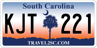 SC license plate KJT221