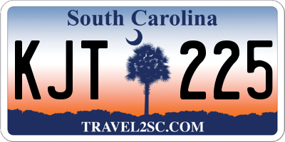 SC license plate KJT225