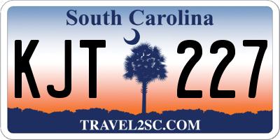 SC license plate KJT227