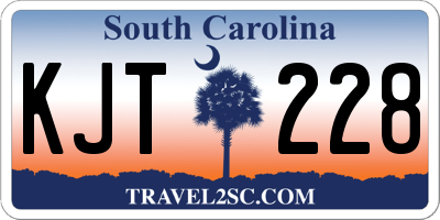 SC license plate KJT228