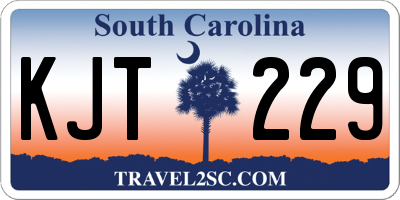 SC license plate KJT229