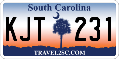 SC license plate KJT231