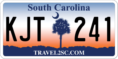 SC license plate KJT241