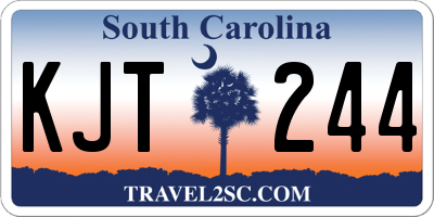 SC license plate KJT244