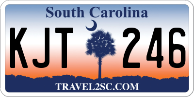 SC license plate KJT246