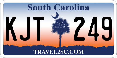 SC license plate KJT249