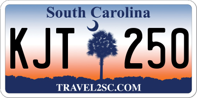 SC license plate KJT250