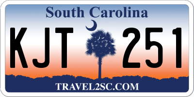 SC license plate KJT251