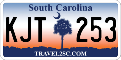 SC license plate KJT253