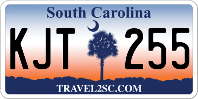 SC license plate KJT255