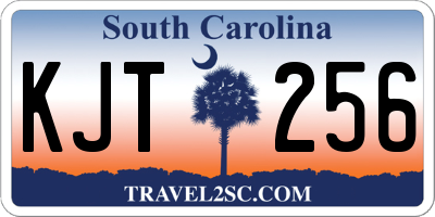 SC license plate KJT256
