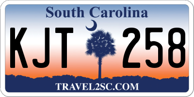 SC license plate KJT258
